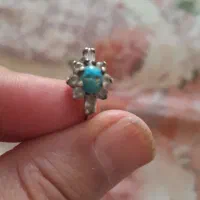 انگشتر نقره وفیروزه