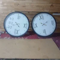 2 عددساعت دیواری چوبی بزرگ