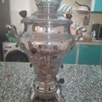 سماور گازی روژان 6 لیتری تراش زرشکی برای جهیزیه|سماور، چای‌ساز، قهوه‌ساز|مشهد, شهرک رازی (شهرک غرب)|دیوار