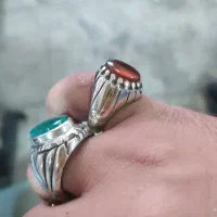 یک جفت انگشتر فاخر نقره