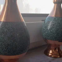 دو گلدان مسی  مناسب دکور لوکس خانه مارک آقا جانی|صنایع دستی و سایر لوازم تزئینی|تهران, دانشگاه شریف|دیوار