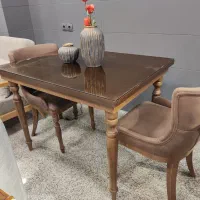 میز ناهارخوری چوب راش دونفره|میز و صندلی غذاخوری|سنندج, |دیوار