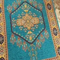 فرش آبی فیروزه ای|فرش|باقرشهر, |دیوار