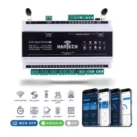رله هوشمند ۸ کانال هانتک مدل WIFI+SMS+RF