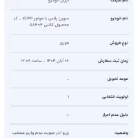 حواله سمند سورن پلاس xu7p