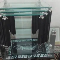 میز و گل میز شیشه ای