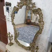 آینه و شمعدان برنز|آینه|ری, دیلمان|دیوار