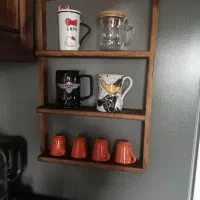 شلف کمد و یخچال سه طبقه با جنس چوب روس|کتابخانه، شلف، قفسه‌های دیواری|مشهد, شهید قربانی|دیوار