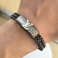 دستبند بافت مردانه استیل LV 5706506161|بدلیجات|تبریز, |دیوار