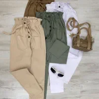 شلوار مام فیت کمر هویجی