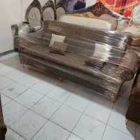 مبل نیم ست ۵  نفره  چوب  جنگلی.|مبلمان خانگی و میز عسلی|تبریز, |دیوار