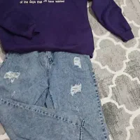 شلوار جین ونیم زیپ دخترانه|لباس|رشت, حمیدیان|دیوار