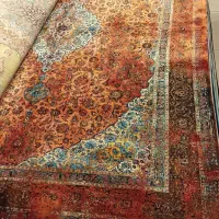 فرش ماشینی دستباف گونه چله ابریشم ابریشم|فرش|تهران, کاج|دیوار