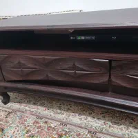 زیرتلویزیون رنگ قهوه ای سوخته|میز تلویزیون|هشتگرد, مدرس|دیوار