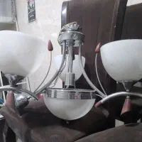 لوسترپنج شاخه|لوستر و چراغ آویز|مشکیندشت, |دیوار