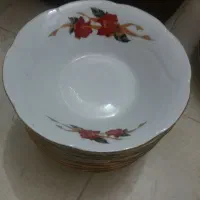 ۱۲عدد کاسه ابگوشت خوری چینی