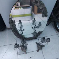 آینه و شمعدان قدیمی