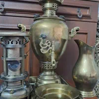 سرویس سماور برنج قدیمی