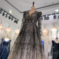 لباس مجلسی ساده وشیک در عین حال زیبا وفاخر