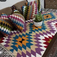 گلیم دستبافت پشمی|گلیم، جاجیم، گبه|قزوین, |دیوار