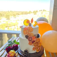 کیک پاییزه پرتقالی