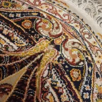 فرش گرد یک در یک دوتا|فرش|گرگان, |دیوار