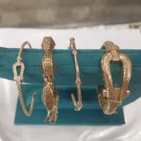 دستبند نقره طرح طلا  (زنجیری، النگویی و پرکار )