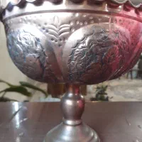 ظرف پذیرایی مسی قلم کاری|صنایع دستی و سایر لوازم تزئینی|اصفهان, ارغوانیه|دیوار