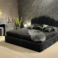 تخت خواب دونفره مدل تدی با پارچه درجه یک