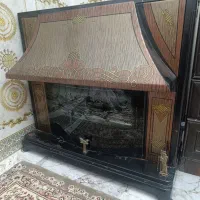 بخاری گازی طرح شومینه|بخاری، هیتر، شومینه|تاکستان, |دیوار
