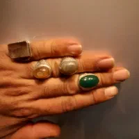 انگشتر نقره رکاب دست