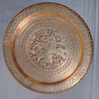 ۴ سینی مسی قلمزنی|کلکسیون اشیاء عتیقه|تهران, یوسف‌آباد|دیوار