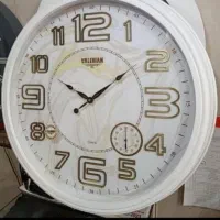 ساعت دیواری طوسی سفید و قهوه ای والرین جدید رسید|ساعت دیواری و تزئینی|اراک, |دیوار