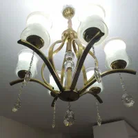 لوستر مدرن|لوستر و چراغ آویز|تهران, گلستان (شهرک راه آهن)|دیوار