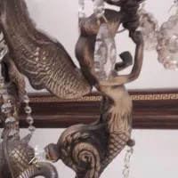 لوستر تمام برنز|لوستر و چراغ آویز|محلات, |دیوار