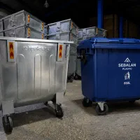 سطل زباله پلی اتیلن و گالوانیزه