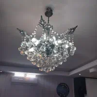 لوستر کریستالی برنج