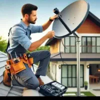 نصب انتن نصاب انتن نصب پایه براکت تلوزیون گردون