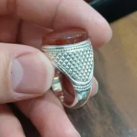 انگشتر نقره عیار 950 عقیق یمنی|جواهرات|تهران, شیخ هادی|دیوار