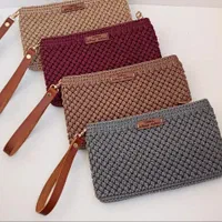 انواع کیف پول مکرومه