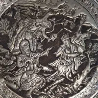 بشقاب قلمزنی دیوارکوب