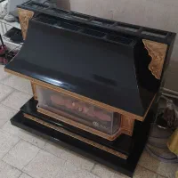 شومینه دوشعله چدنی گلکاران|بخاری، هیتر، شومینه|سلماس, |دیوار