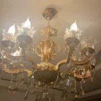 لوستر ۵شاخه ۱۵شعله|لوستر و چراغ آویز|زنجان, |دیوار