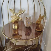 استند تزینی فلزی آینه خور