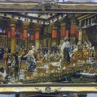 فرش دستباف (بساک)تابلو ملک سلیمان ۱۸۰ در ۱۲۰