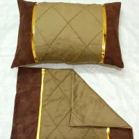 جلد متکا جنس مبلی نوار طلایی|رختخواب، بالش، پتو|خرمآباد, |دیوار