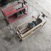 سه عدد کالسکه بالابر ساختمانی  گیربکس و قرقره بکسل