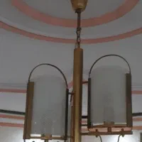 لوستر برنجی|لوستر و چراغ آویز|باغستان, |دیوار