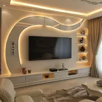 TV wall. دیزاین خانه