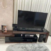 میزتلوزیون چوب هایگلس کاملاسالم